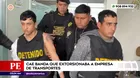 Cae banda criminal que extorsionaba a empresa de transportes