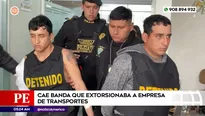 Cae banda que extorsionaba a empresa de transportes en San Juan de Lurigancho. Foto y video: América Noticias