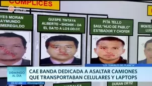 Cae banda dedicada a asaltar camiones que transportaban celulares y laptops 