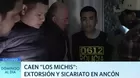 Cae banda “Los Michis”: Extorsión y sicariato en Ancón