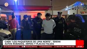 Capturan a cinco integrantes de “Los Paqueteros de Lima Norte” en SJM por robo de autos en Lima. / Video: América Noticias