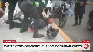 Capturan a Los Ajustadores del Agustino por cobro de cupos. Foto y video: AN