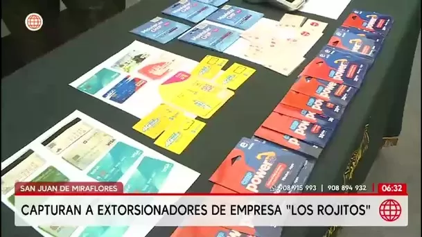 Caen extorsionadores de empresa Los Rojitos en SJM / América Noticias Caen extorsionadores de empresa Los Rojitos en SJM / América Noticias