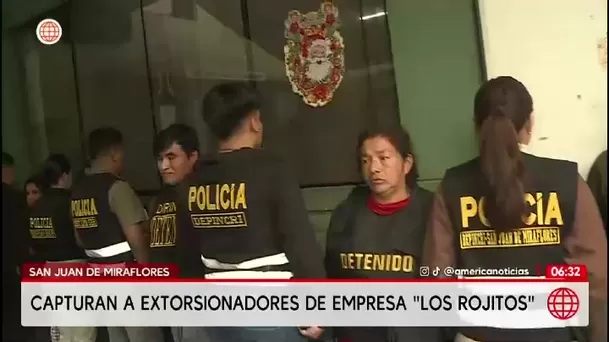 Capturan a banda que extorsionaba a empresa de transporte en SJM/ América Noticias Capturan a banda que extorsionaba a empresa de transporte en SJM/ América Noticias