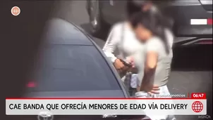 Cae banda que ofrecía a menores de edad vía delivery. Foto y video: América Noticias