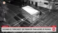 Cae banda de robacables que fingía realizar mudanzas en Surquillo