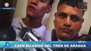 Detienen a dos sicarios del Tren de Aragua con armas y droga en Chincha. Foto y video: Domingo Al día