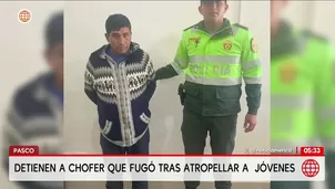 Detienen a chofer que huyó tras atropellar a universitarios en Pasco. Foto y video: América Noticias