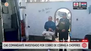 Cae comandante investigado por cobro de coimas a choferes