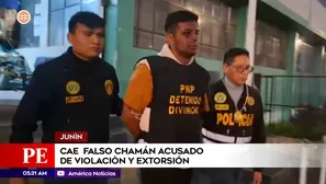 Cae falso chamán acusado de violación y extorsión en Junín. Foto y video: América Noticias