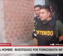 Cae hombre por pornografía infantil en San Juan de Lurigancho. Foto y video: América Noticias