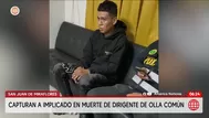 Cae implicado en crimen de dirigente en San Juan de Miraflores