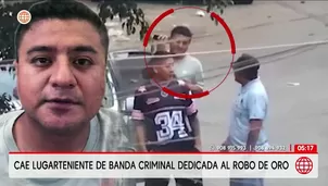 Cae lugarteniente de banda criminal dedicada al robo de oro. Foto y video: Unidad de investigación