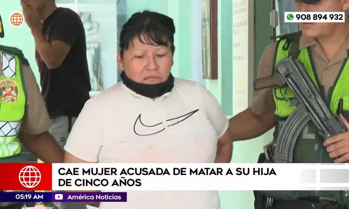 SJL: Mujer acusada de matar a su hija de cinco años