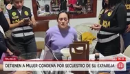Cae mujer condenada por secuestro de su expareja en Trujillo
