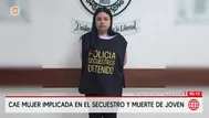 Cae mujer por secuestro y muerte de joven en Cañete