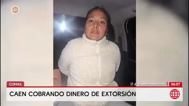 Dos extorsionadores son capturados cuando retiraban dinero producto de extorsión/ América Noticias Dos extorsionadores son capturados cuando retiraban dinero producto de extorsión/ América Noticias