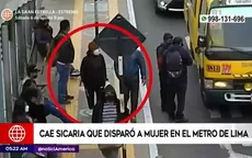Cae sicaria que disparó a mujer en el Metro de Lima - Noticias de alcalde-lima