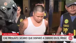 Capturan a sicario del ataque a obrero en El Rímac. Foto y video: AN