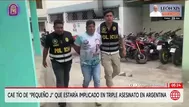 Cae tío de alias Pequeño J que estaría implicado en triple asesinato en Argentina