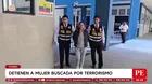 Cae en Tumbes mujer buscada por terrorismo desde 1991