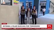 Cae en Tumbes mujer buscada por terrorismo desde 1991