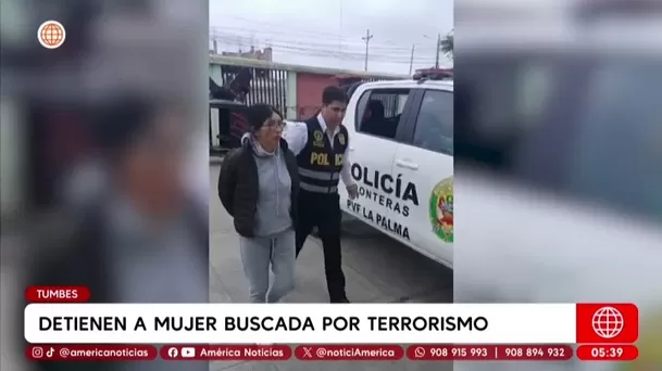 Cae en Tumbes mujer buscada por terrorismo desde 1991. Foto: América Noticias