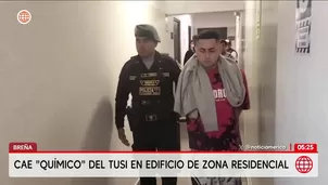 Caen alias El Químico y banda que fabricaba tusi en Breña. Foto y video: América Noticias