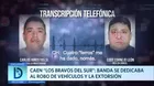 Caen Los Bravos del Sur: Banda se dedicaba al robo de vehículos y extorsión