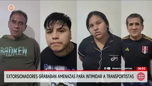 La Policía Nacional capturó a cuatro presuntos integrantes de la banda criminal “Los Chukis”, organización señalada de extorsionar a transportistas en el Callao mediante amenazas y ataques a balazos./ Video: América Noticias