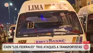 Caen Los Federales tras ataques a choferes en Lima