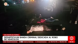 Caen “Las Gárgolas del Cono”, banda que robaba autos en SMP. Foto y video: América TV