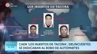 Caen "Los injertos de Tacora": Delincuentes se dedicaban al robo de autopartes