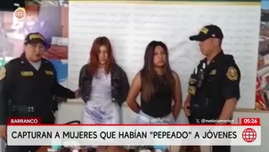 Caen peperas que asaltaron a jóvenes en Barranco. Foto y video: América Noticias