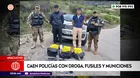 Caen policías con droga, fusiles y municiones en Ayacucho