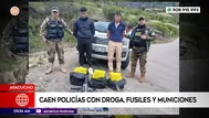 Caen policías con droga, fusiles y municiones en Ayacucho