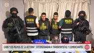 Caen 'Los Pulpos de La Victoria': PNP los acusa de extorsión