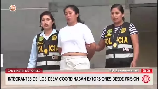 Capturan a cómplices de los D.E.S.A que coordinaban extorsiones desde prisión/ América Noticias Capturan a cómplices de los D.E.S.A que coordinaban extorsiones desde prisión/ América Noticias