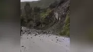 Caída de rocas en la Carretera Central genera peligro en Huánuco