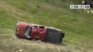 Con apoyo de pobladores en la zona, los heridos fueron rescatados de la carrocería. / Video: América Noticias