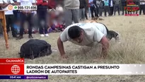 Rondas campesinas castigan a presunto ladrón en Cajamarca. Foto y video: América Noticias