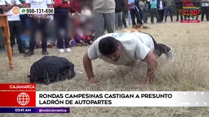 Rondas campesinas castigan a presunto ladrón en Cajamarca. Foto y video: América Noticias