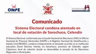 ¿Qué dijo el Sistema Electoral tras atentado en un local de votación de Cajamarca?