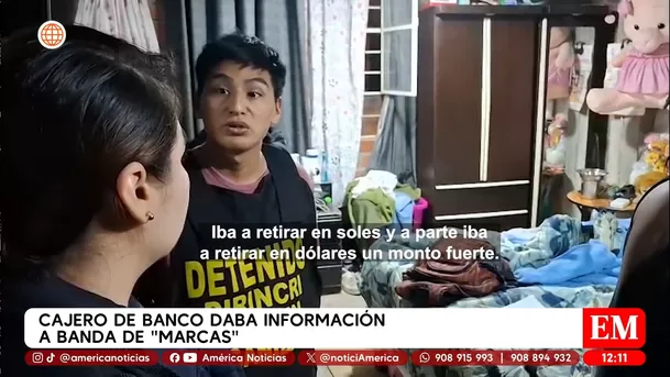 Cajero de banco daba información a banda de marcas en San Martín de Porres. Foto: América Noticias