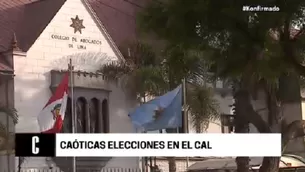 Elecciones caóticas en el CAL. Foto: Cuarto Poder