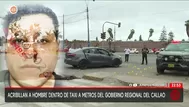 Callao: acribillan a hombre en taxi cerca gobierno regional