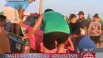 Ahogado en el Callao. América Noticias