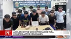 Callao: Adolescentes son entrenados para cometer actos criminales