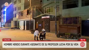 Callao: Asesinan a profesor Alexander Vinces Paiva tras clases. Foto y video: AN 