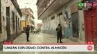 Callao: atacan con explosivo almacén en el pasaje de La Salsa
